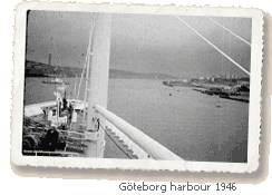Svenska Amerika Linien - Goteborg harbour 1946