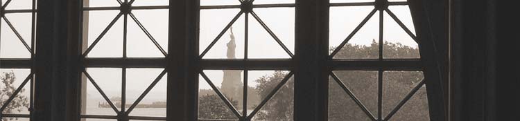 Ellis Island Immigrationsstation utanför New York (Manhattan)