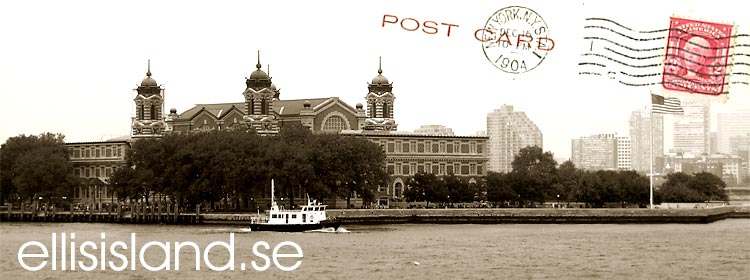 Ellis Island Immigrationsstation utanför New York (Manhattan)